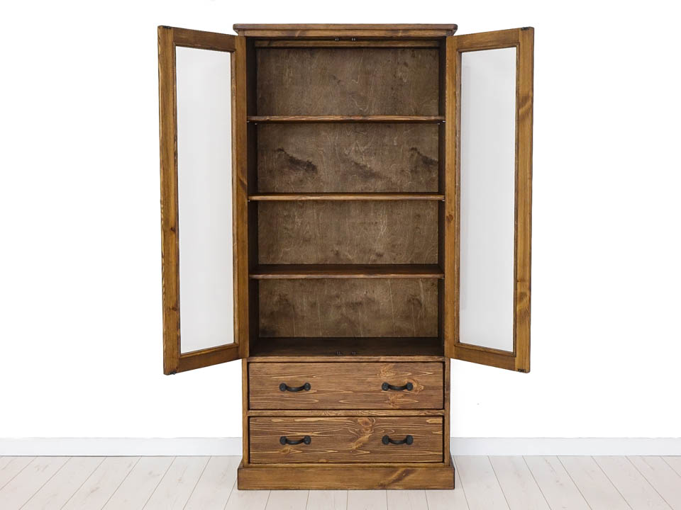 witryna z drewna rustykalna