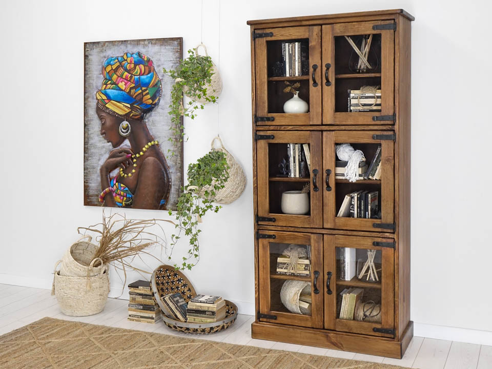 witryna z drewna rustykalna