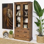 witryny z drewna boho