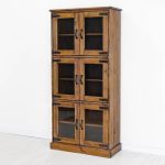 witryny z drewna rustykalne do salonu