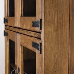 witryny z drewna rustykalne do salonu