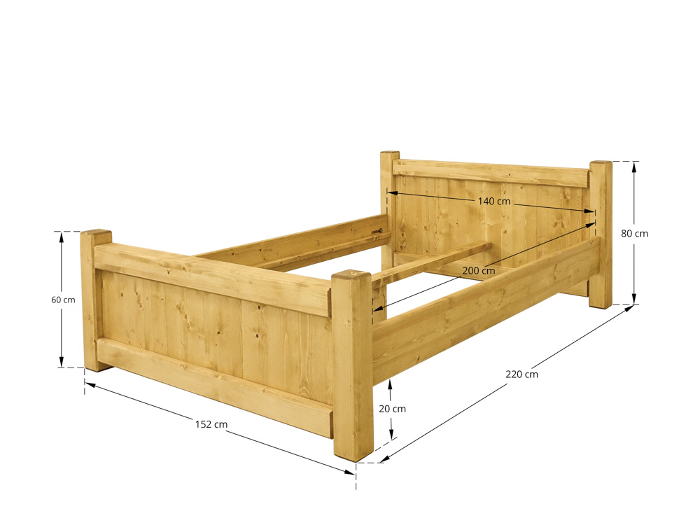 wymiary łóżka 140x200