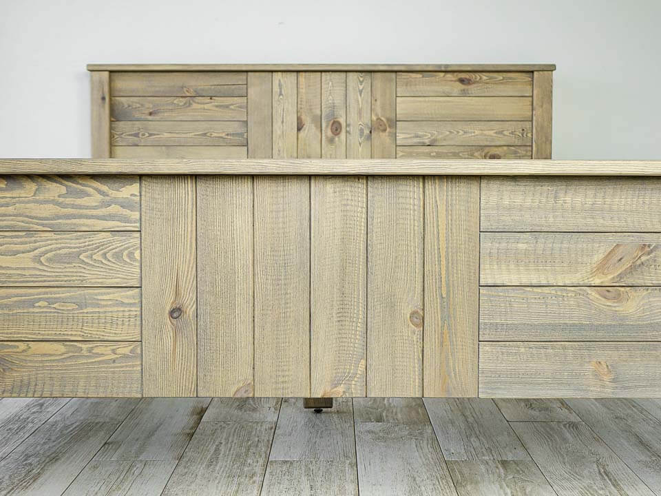 zanóżek łóżko sosnowe