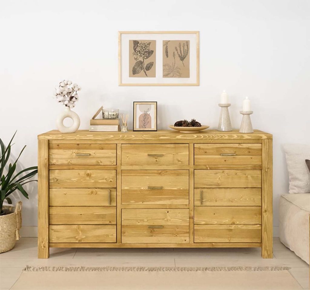 komoda drewniana do sypialni